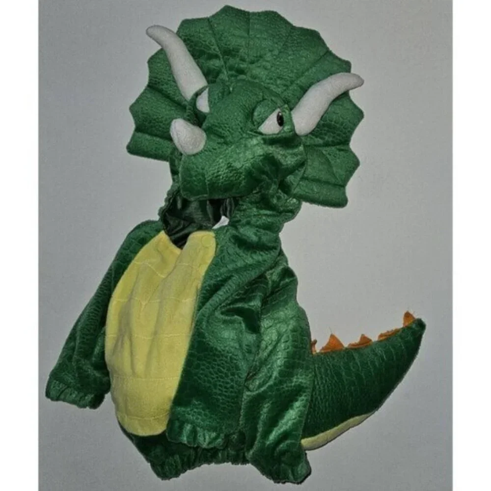 Target Green Triceratops Dinosaur Halloween Costume Baby 0-6 Months Jacket Top
